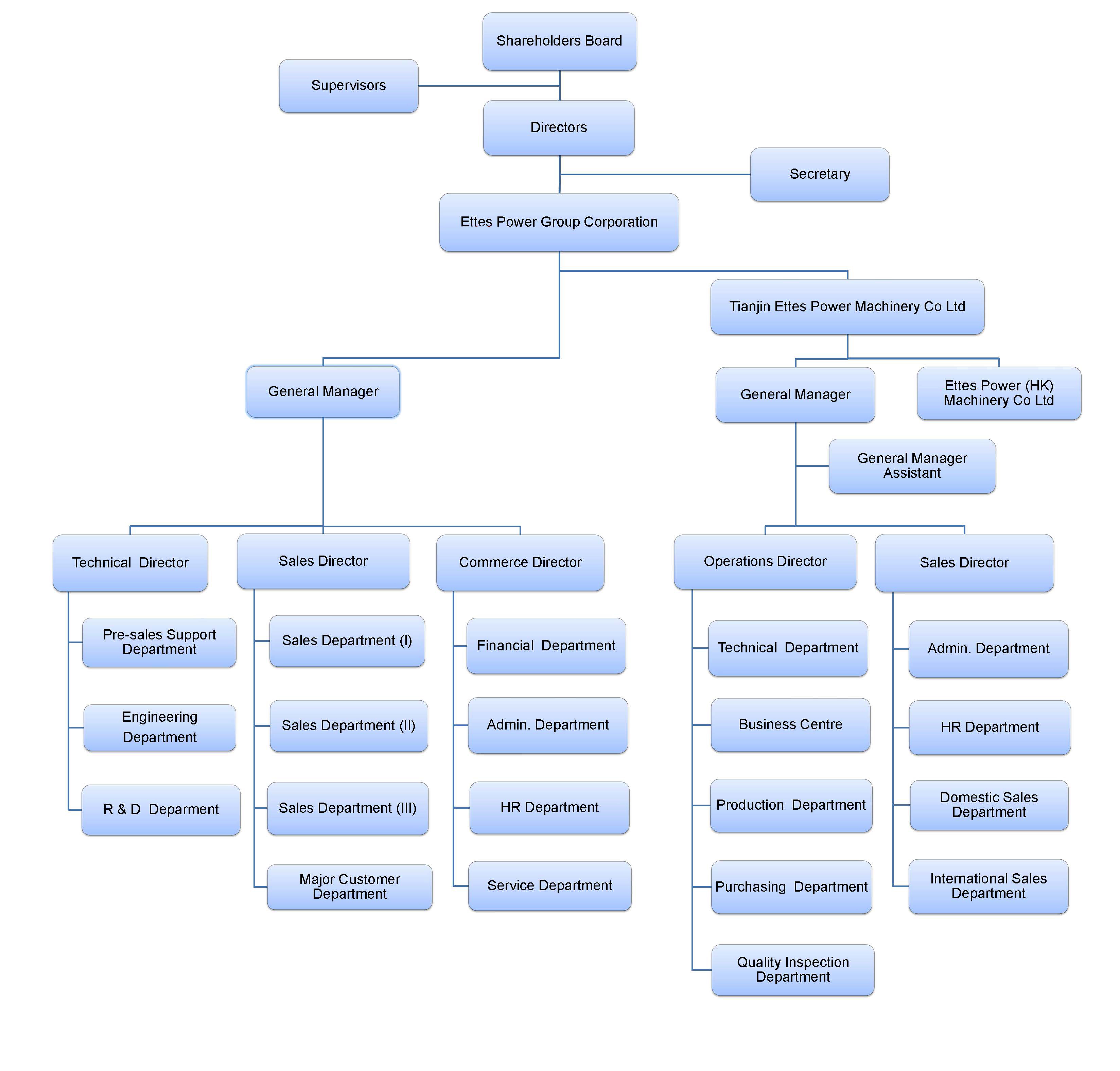 China Diesel & Gas Power Generation CHP Supplier-Group Structure